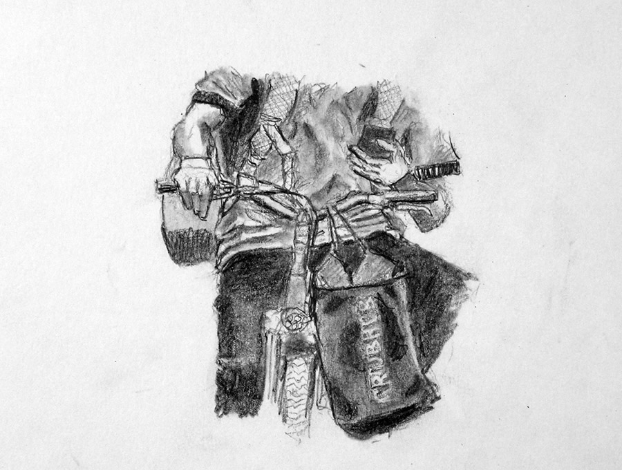 Early evening in Dumbo, and I’m walking up Plymouth Street in the direction of Vinegar&nbsp;Hill…