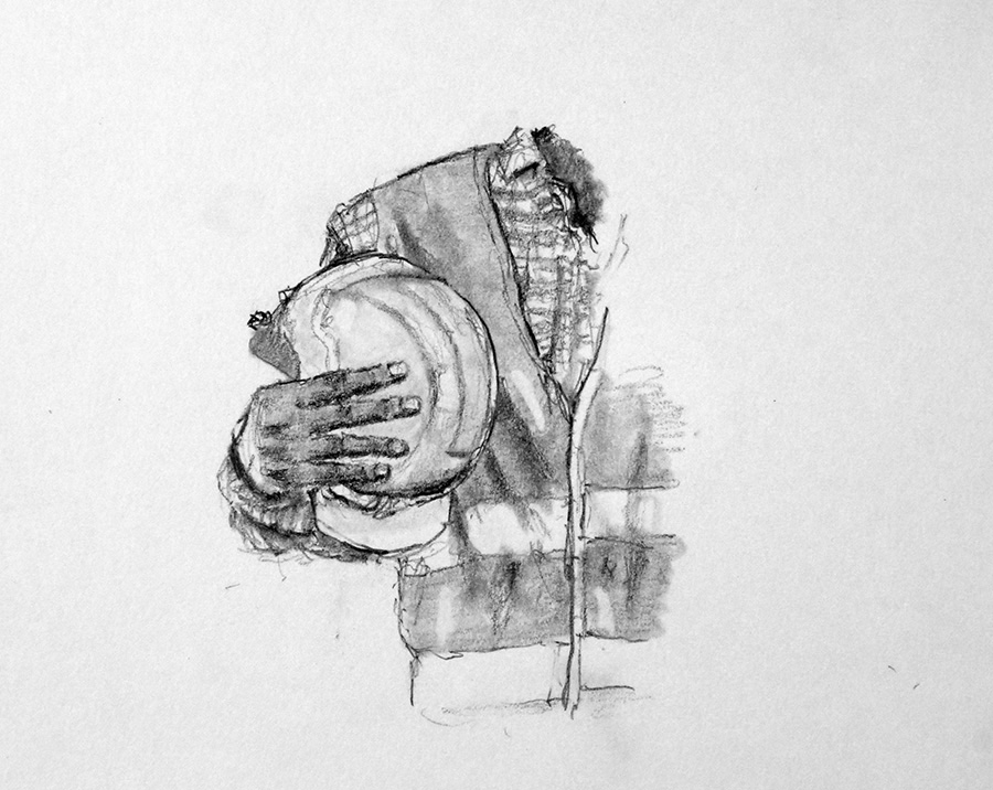 I’m standing in the York Street station waiting for a train. Some distance away from&nbsp;me…