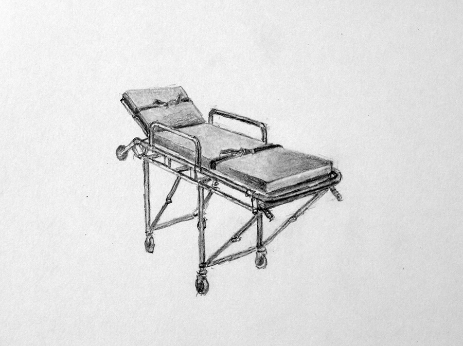 I’m walking on the pedestrian bridge that connects to the C train at Fulton&nbsp;Street…