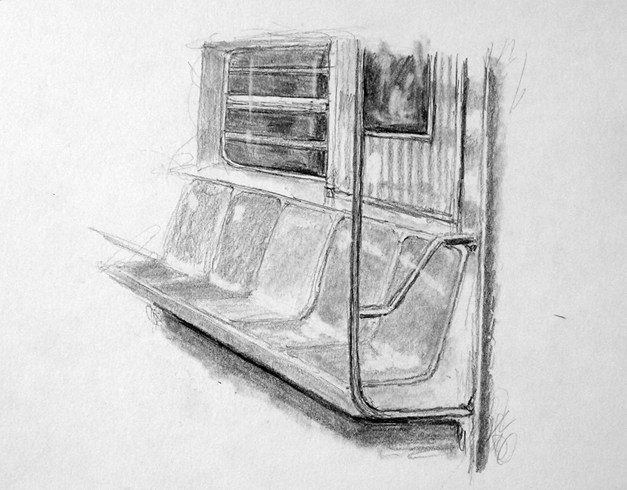 I get on the B train at 14th Street and sit down across from a young man and&nbsp;woman…