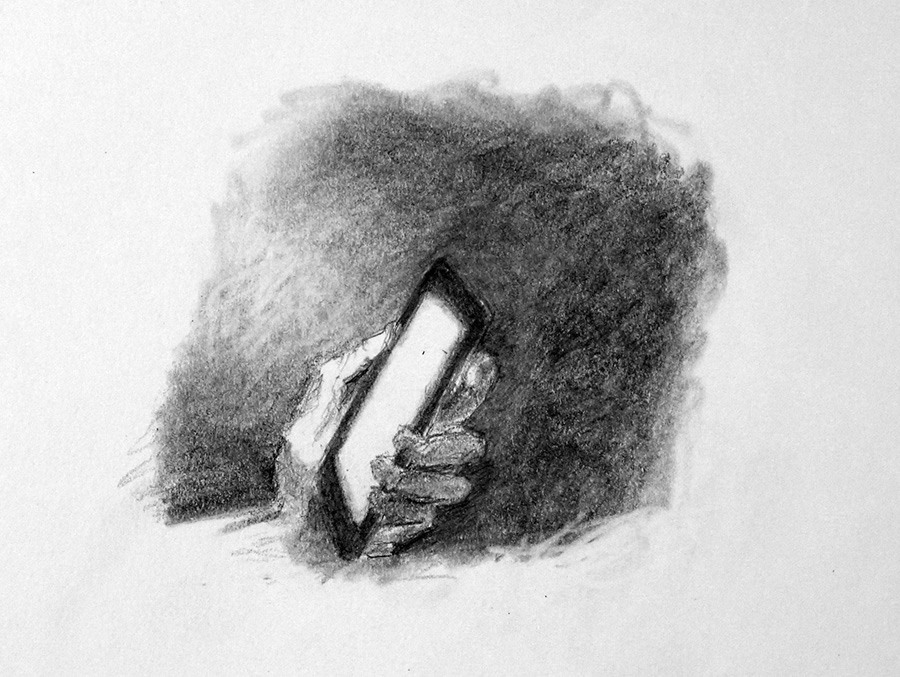 Passing by Canal Street in the late evening. A young woman is walking in the other direction…